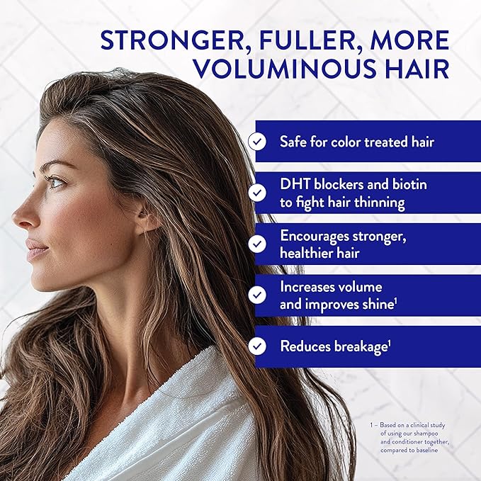 Routine Wellness Anti-Thinning Deep Conditioner for Thinning Hair - DHT Blocker for Hair Loss in Men & Women - Promotes Healthy Hair -Lavender & Lily 14oz