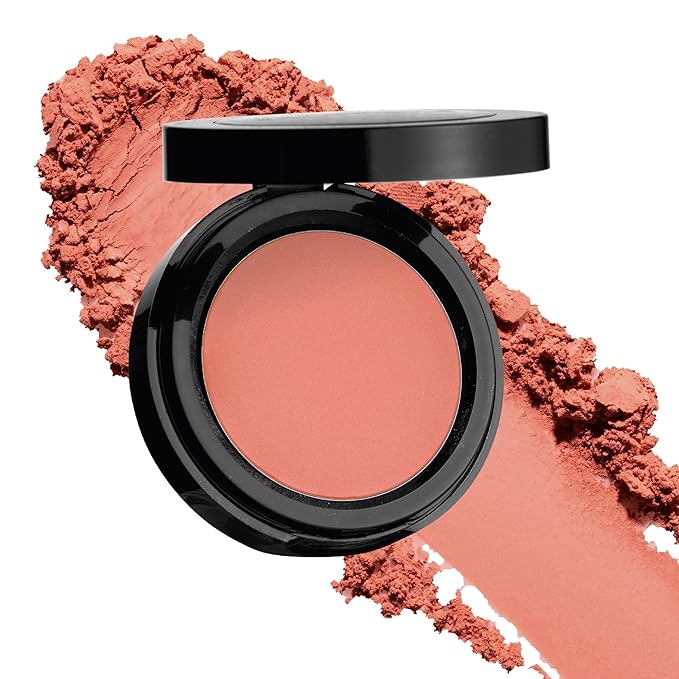 Sandstone Scandinavia Hypoallergenic Pressed Powder Blush – Smooth & Blendable – Lightweight, Long-Lasting – Vegan – Peach