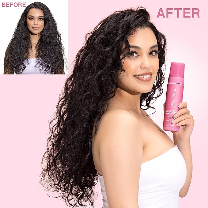 Rizos Curls Curl Defining Mousse – Lightweight Foam for Volume & Hydration – Shine & Definition for Every Curl Pattern: Wavy, Curly, Coily 1a–4c Hair Types – Sulfate & Paraben Free | Hydrate & Define, Volume & Definition, Frizz Free Shine