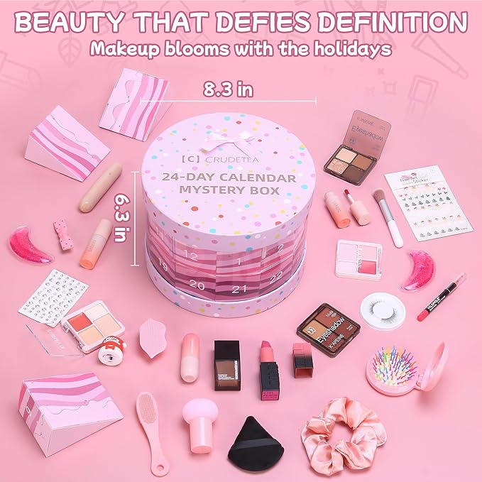 24 Pcs Exquisite Makeup Gift Set - Birthday Gifts for Women, Valentines Day Surprise for Girlfriend Wife Sister Friend Teacher Nurse