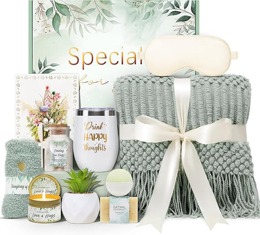 Self Care Gifts Spa Gifts for Women, Birthday Gifts Get Well Soon Gifts for Women Care Package, Sympathy Gift Baskets, Thinking of You Valentine's Day Gifts for Her Wife Girlfriend Mom Sister Friend