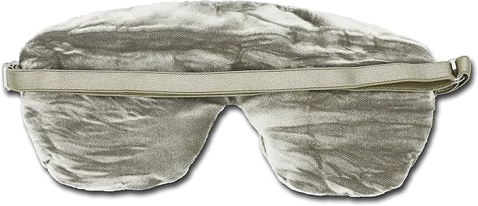 Candi Andi Handmade Weighted Sleep Eye Mask Yoga Pillow - Flax Seed Fill - Lavender Scented - Silver - TEMFL-SV