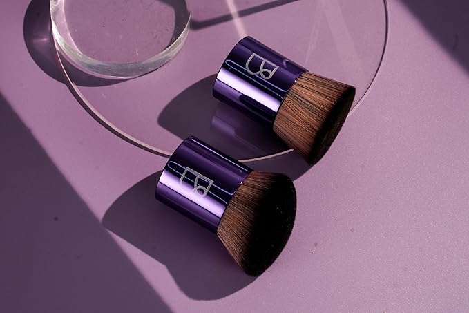 BS-MALL Makeup Brush Set 2 Pcs - Body Kabuki Brush & Self Tanning Brush For Flawless Foundation Application - Professional, Travel-friendly & Multi-purpose Makeup Brushes Daily Use