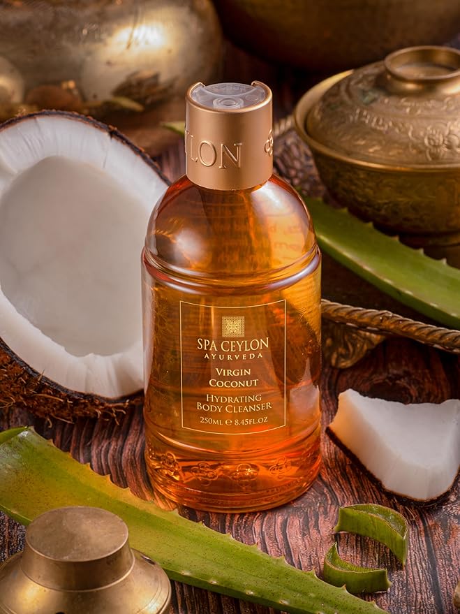 SPA CEYLON VIRGIN COCONUT Hydrating Body Cleanser | 100% Virgin Coconut | Hydrating & Moisturizing Wash | Body Wash | 250ml