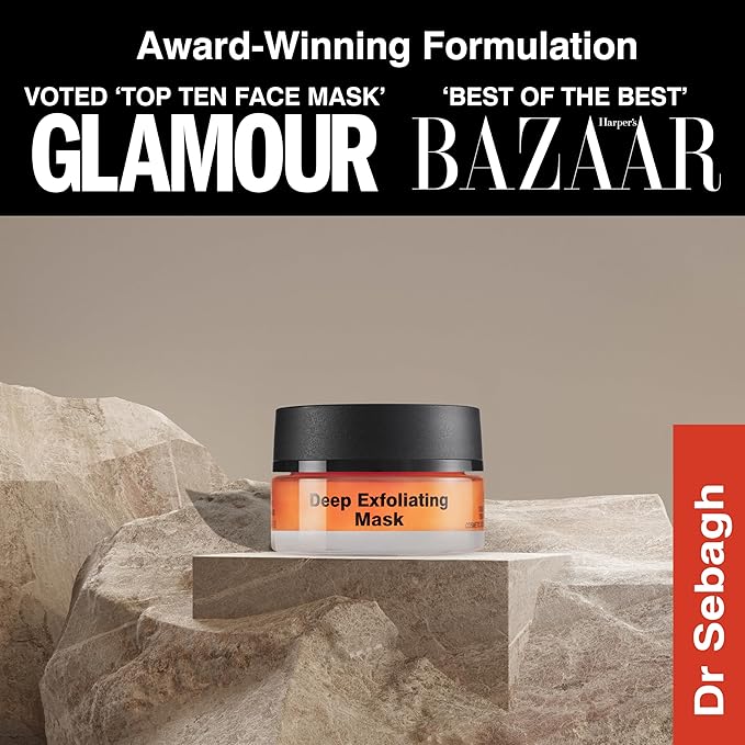 Dr Sebagh - Exfoliating Face Mask [TRAVEL SIZE] - Face Exfoliator for Smooth & Radiant Skin - Exfoliante Facial Clears & Evens Skin Tone - Skin Exfoliator for Skin Cell Boost (0.5 fl.oz.)