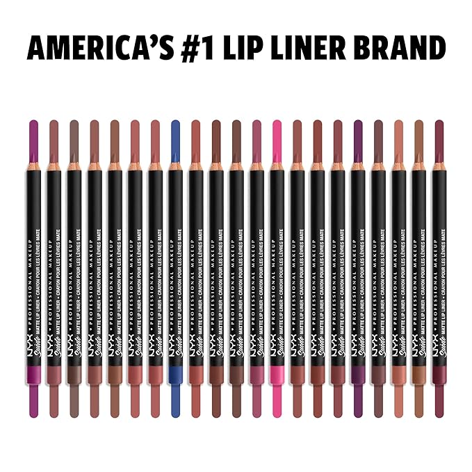 NYX PROFESSIONAL MAKEUP Suede Matte Lip Liner, Vegan Vegan