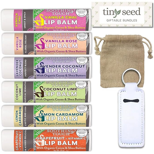 Vegan Lip Balm Set - Pack Grapefruit