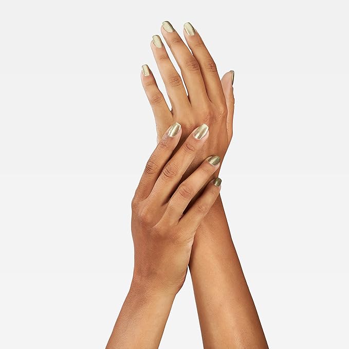 Mineral Fusion Nail Polish, Dark Glitter Gold, Gold Rush 0.33 Fl Oz (Pack of 1)