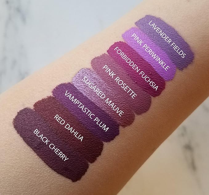 Aromi Violet Plum Metallic Liquid Lipstick | Dark Purple Lip Color with a Shimmery Finish, Vegan, Cruelty-free, Long-Lasting and Smudge Proof Lipstick (Silver Plum) | Long-lasting, Shimmery, Plum Lip Color, Metallic Finish, Waterproof, Long wear lipstick