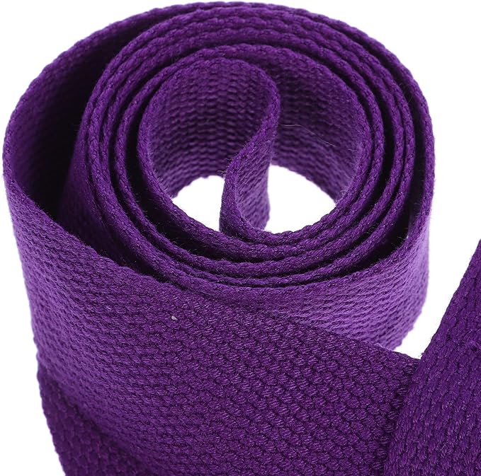YARNOW 2Pcs Adjustable Yoga Mat Straps Set Sturdy Purple Yoga Mat Carrying Sling with Adjustable Buckle Multi-Function Accessory for Transport and Storage Suitable for Training and