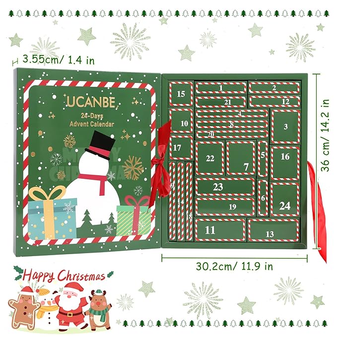 UCANBE Makeup Advent Calendar 2025 for Women Teens Girls, 24 Piece Christmas Holiday Gift Sets, Beauty & Cosmetic Surprises Countdown