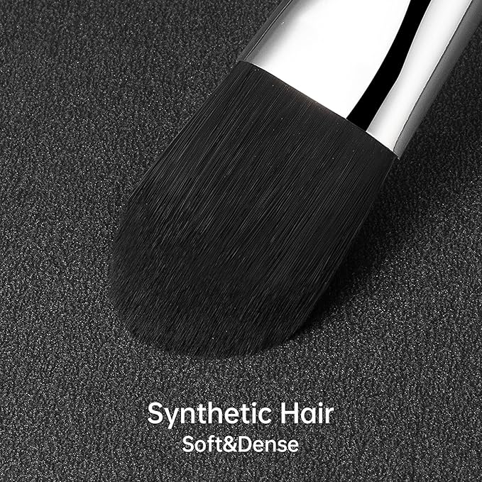 Brush Master Foundation Brush for Liquid, Flat Foundation Makeup Brush for Liquid Cream Foundation Powder Buffing Blending Vegan Premium Face Cosmetic Makeup Tool