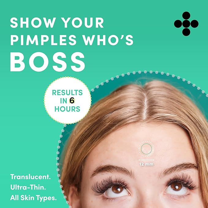 Dots for Spots Pimple Patches For Face - Stocking Stuffers For Teens - Fast Acting, Translucent Hydrocolloid Zit Patches that Unclog Pores Korean Skin Care - Vegan, Cruelty Free - (60 count)