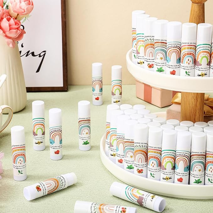 Teacher Appreciation Lip Balm Gifts Rainbow Volunteer(100