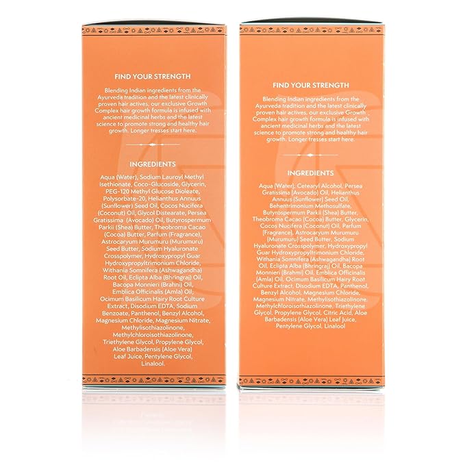 Nature Spell Hair Growth Complex Shampoo & Conditioner Set for All Hair Types, Sulfate & Paraben Free, Nourishing & Strengthening with Hyaluronic Acid & Vitamin B5, Vegan, Pack of 2, 10.14 fl oz Each