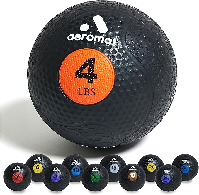Aeromat Medicine Ball: Weighted Medicine Balls for Exercise 2-30lbs -