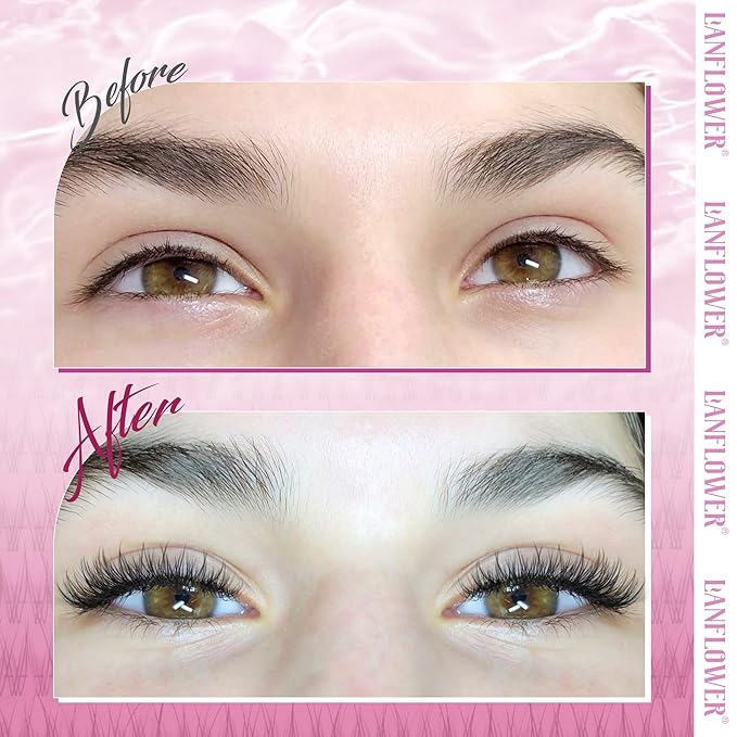 Natural Lash Clusters Wispy Eyelash Clusters Clear Band Cluster Eyelash Extensions 168pcs Individual Lashes Soft and Lightweight Bandless Cluster Lashes C Curved Lash Extension by Lanflower