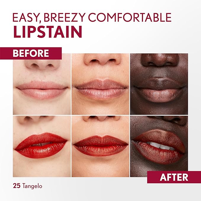 COVERGIRL Outlast Lipstain Bundle - Natural Blush 65 and Tangelo 25 Shades, Vegan Formula