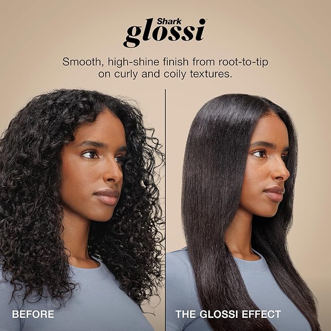 Shark Glossi 2-in-1 Hot Tool and Air Glosser, Ultra-Fast, Ultra-Glossy Blowouts at-Home, Heat-Controlled Ceramic, Curly, Coily, and Color Friendly, Jewel Teal, HT302TL