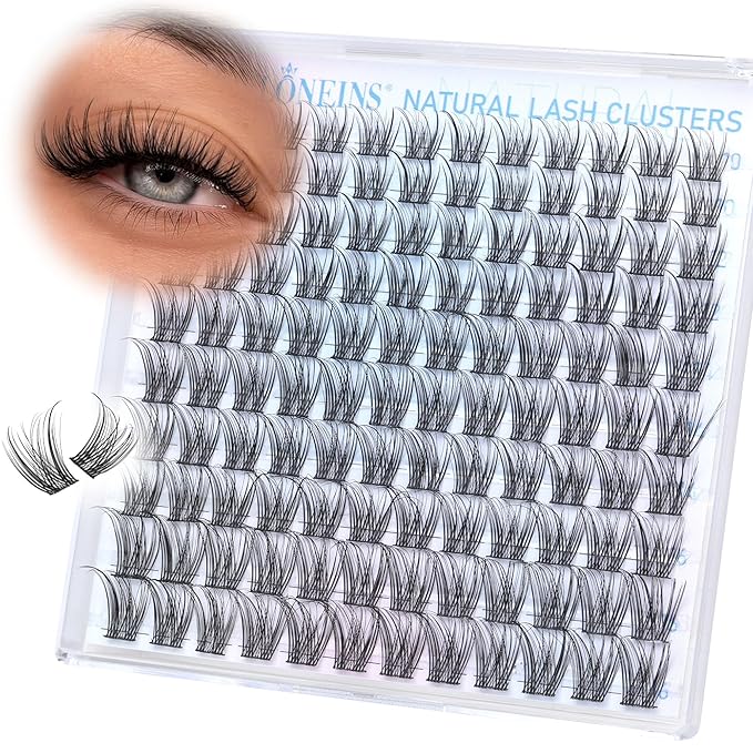 Wispy Lash Clusters Natural Eyelash Clusters 10-16MM Individual Lashes Clusters C Curl Cluster Eyelash Extensions DIY Lash Extension Soft False Eyelashes by TNFVLONEINS