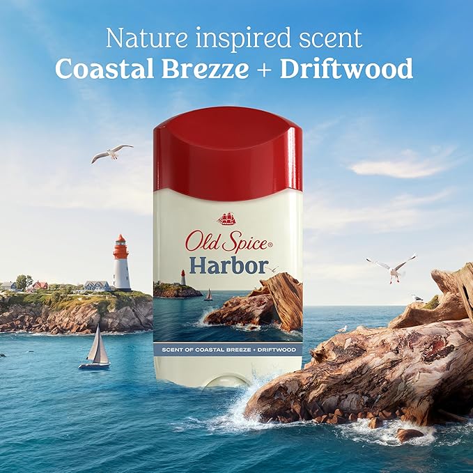 Old Spice Antiperspirant Deodorant for Men, Harbor Scent, 48 Hr Odor Protection, 2.6 oz (Pack of 3)