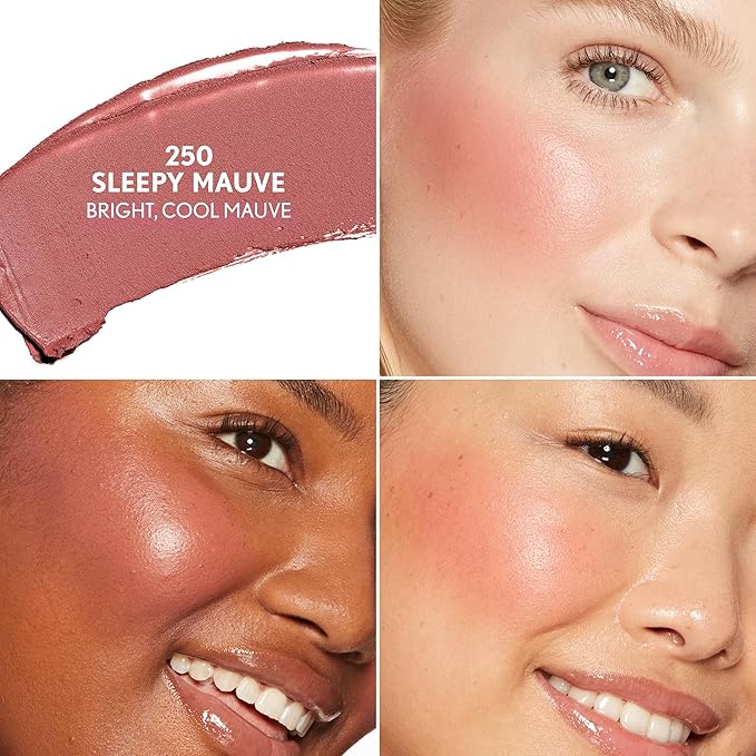 COVERGIRL Trublend Skin Enhancer Blush Balm Stick, Vegan Formula, Easy to Use, Glides on Effortlessly, Non-Greasy, Doesn't Crease - 250 Sleepy Mauve (Bright, Cool Mauve)