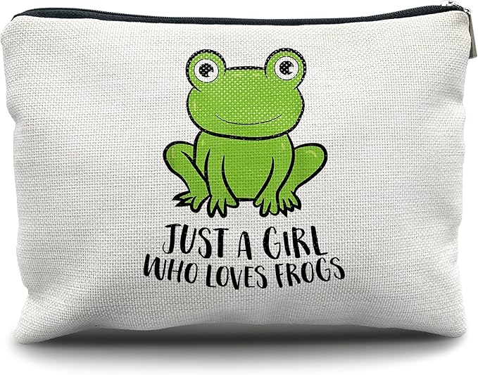 Nogrit Frog Makeup Bag - Cosmetic Toiletry Travel Bag, Funny Frog Gift for Lovers