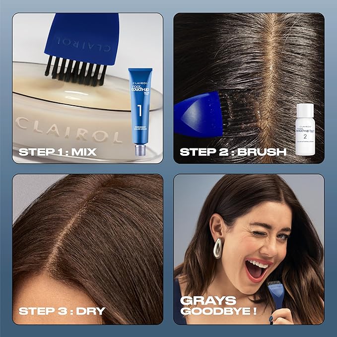 Clairol Root Touch-Up by Nice'n Easy Permanent Hair Dye, 6WN Light Chocolate Brown Hair Color, Pack of 1