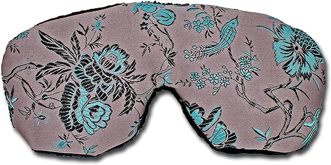 Candi Andi Handmade Weighted Sleep Eye Mask Yoga Pillow - Flax Seed Fill - Lavender Scented - Birds in Paradise - TEMFL-BP