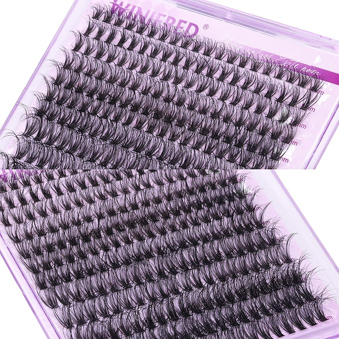 Lash Clusters Kit Lash Extension Kit Wispy 8-16mm Natural Lashes Clusters 240pcs Eyelash Extension Clusters 30D Individual Lashes with Lash Bond and Seal Lash Remover Lash Tweezers by Winifred