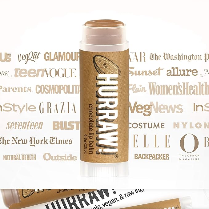Hurraw! Chocolate Lip Balm: Organic, Certified