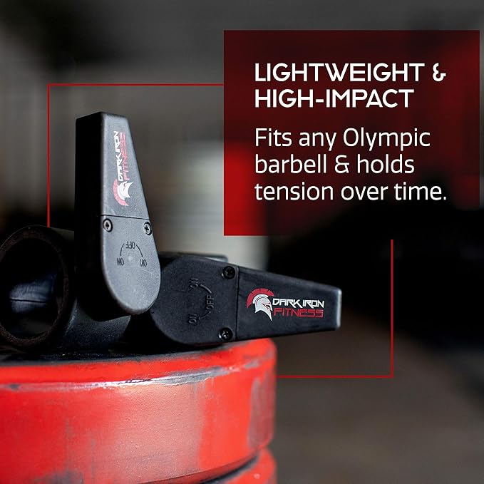 Dark Iron Fitness Barbell Clamps 2 Inch - 1 Pair