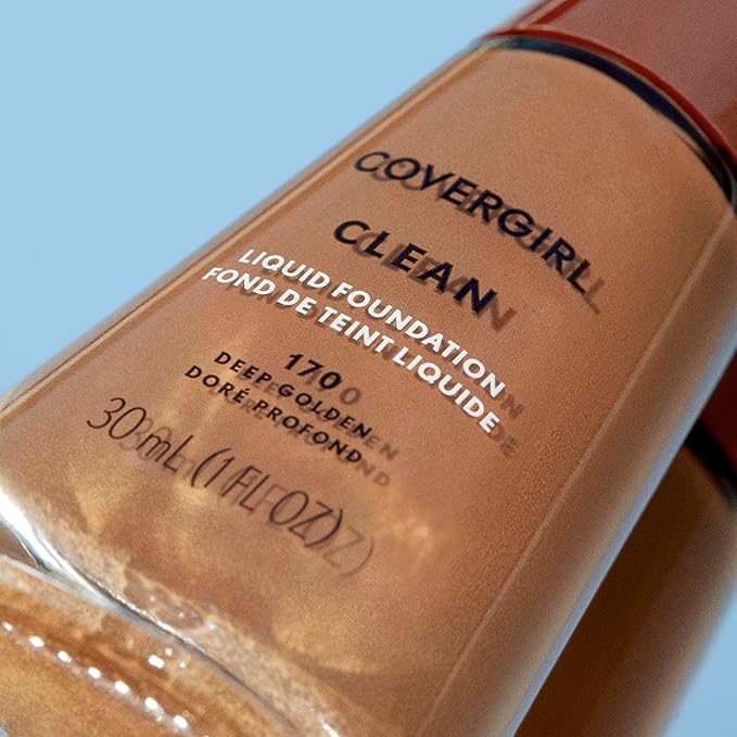 COVERGIRL Clean Liquid Foundation, Perfect Beige 148, Pack of 1