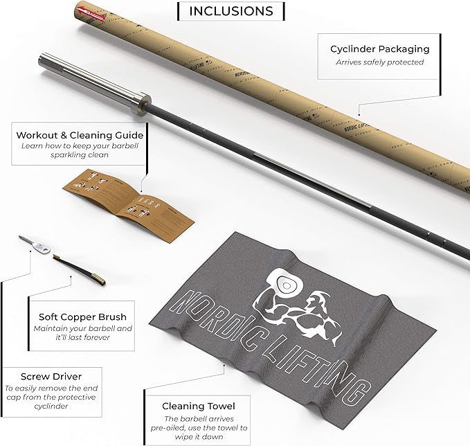 Barbell 7' Olympic for CrossFit & Weightlifting - 1500 Lb