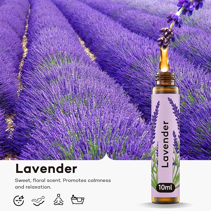 Umisleep High-Potency Essential Oils Set for Better Sleep & Relaxation - Long-Lasting Essential Oils for Diffusers, Aromatherapy, Humidifiers, Lavender, Sweet Orange, Ylang-Ylang, 3 x 10 ml, Gift Set