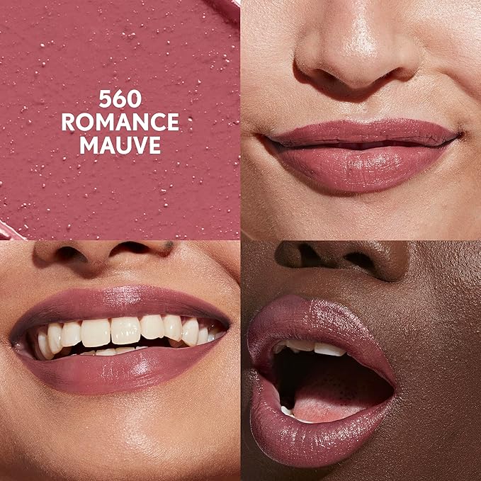 COVERGIRL Clean Lip Color, Romance Mauve, Satin Finish, Squalane, Avocado & Aloe, Carmine-Free, Non-Drying, 0.12oz