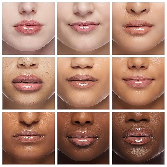 Kopari Coconut Lip Glossy - Clear Lip Oil Gloss, Sheer Non Stick Gloss, Hydrating and Moisturizing, Infused with Shea Butter & Squalane, Clear