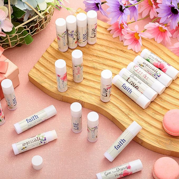 50 Pcs Bible Verse Lip Balm Employee