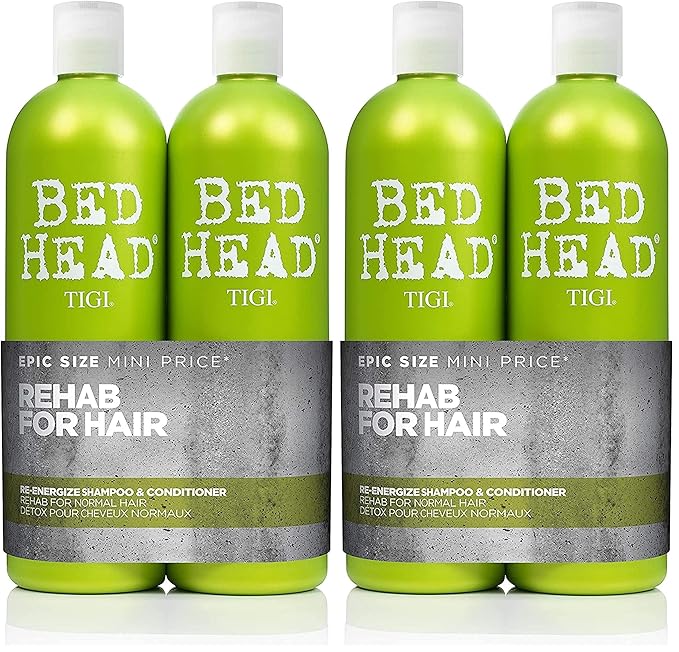 Bed Head by TIGI Urban Antidotes Re-Energize Daily Shampoo and Conditioner 25.36 fl oz 2 count (Pack of 2)