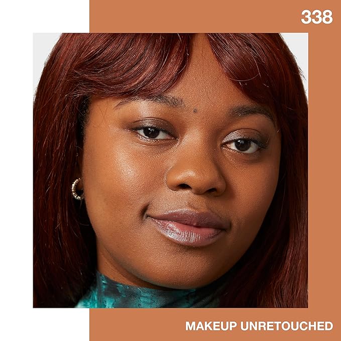 Maybelline Fit Me Matte + Poreless Liquid Oil-Free Foundation Makeup, Spicy Brown, 1 Count (Packaging May Vary) (Pack of 2)