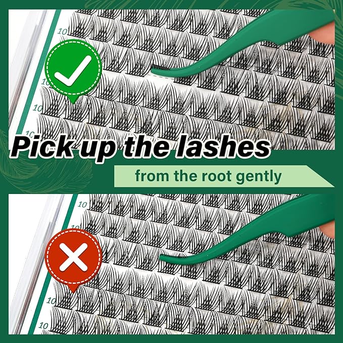 Lash Clusters 144pcs Individual Lashes D Curl 8-18MIX Eyelash Clusters KEYYOU Air Touch Cluster Lashes Super Lightweight Soft Wispy Comfortable Easy DIY at Home(Air04-D-8-18MIX)