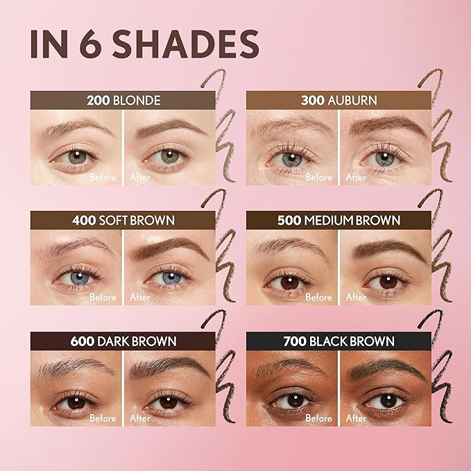 Covergirl Clean Fresh Brow Filler Pomade, 200 Blonde, Eyebrow Pencil, Ultra-Precise Tip, Creamy Formula, Highly Pigmented, Soft Matte Finish, Vegan Formula, 0.007oz