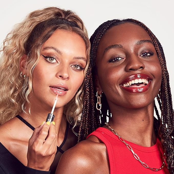 Rimmel Stay Glossy Lip Gloss - Non-Sticky and Lightweight Formula for Lip Color and Shine - 815 Halo-There, .18oz