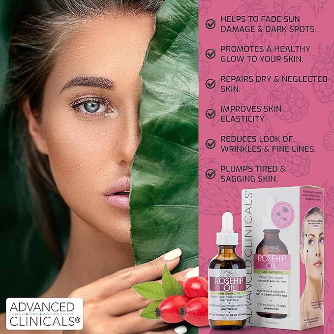 Advanced clinicals rosehip oil facial