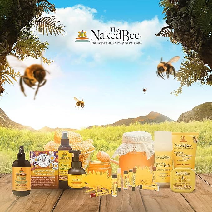 The Naked Bee Lip Balm in oz,