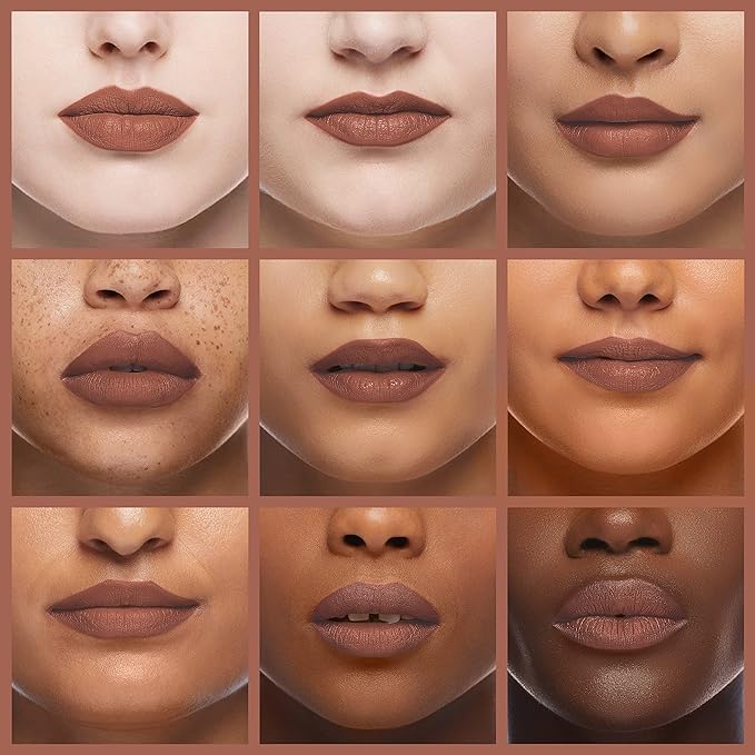 Palladio Lip Stain, Hydrating and Waterproof Formula, Matte Color Look, Longlasting All Day Wear Lip Color, Smudge Proof Natural Finish, Precise Chisel Tip Marker, Mocha Cream