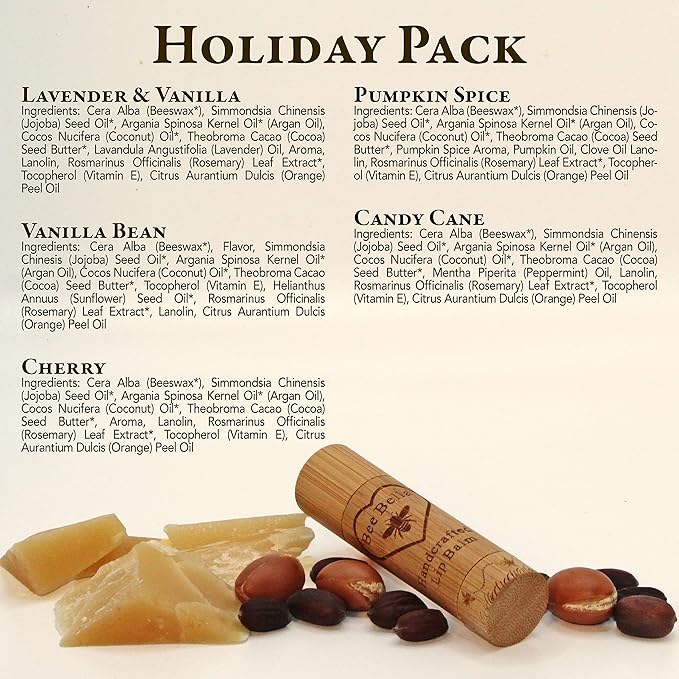 Bee Bella Lip Balm Holiday Gift Organic