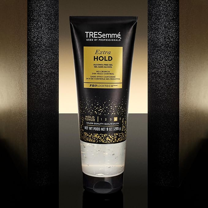 TRESemmé Hair Gel, Extra Hold | No Crunch | Frizz Control | Alcohol-Free | 5 oz Pack of 2