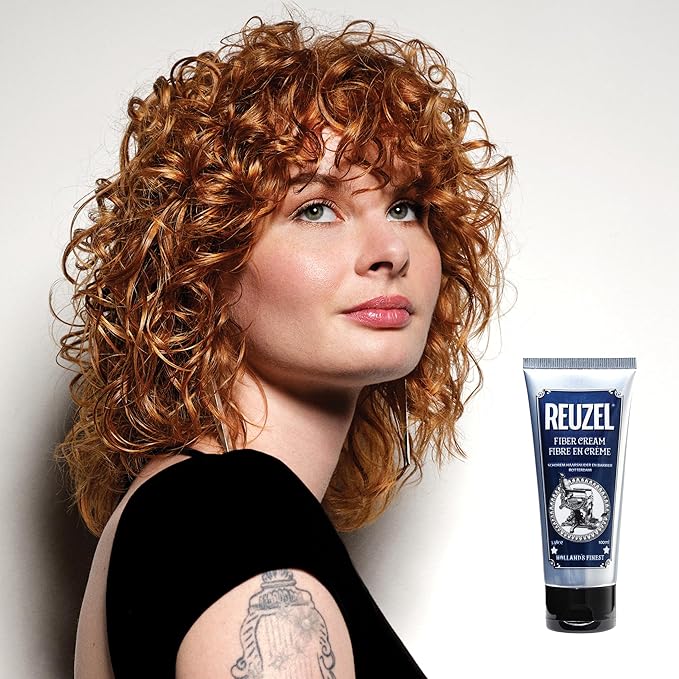 Reuzel Fiber Cream, Provides a Low Shine Finish, 3.38 oz