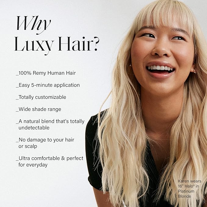 Luxy 100% Remy Human Hair Extensions for Thin Hair Thinning Hair Fill-Ins – 6 Seamless Wefts Multi-Dimensional Color Blend - Natural-Looking Volume & Coverage 95 grams 20" Mocha Brown Thinning